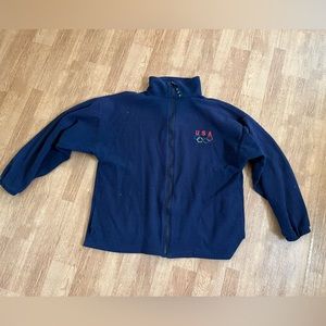 USA Olympics zip up fleece jacket